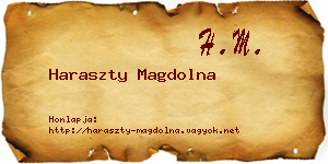 Haraszty Magdolna névjegykártya